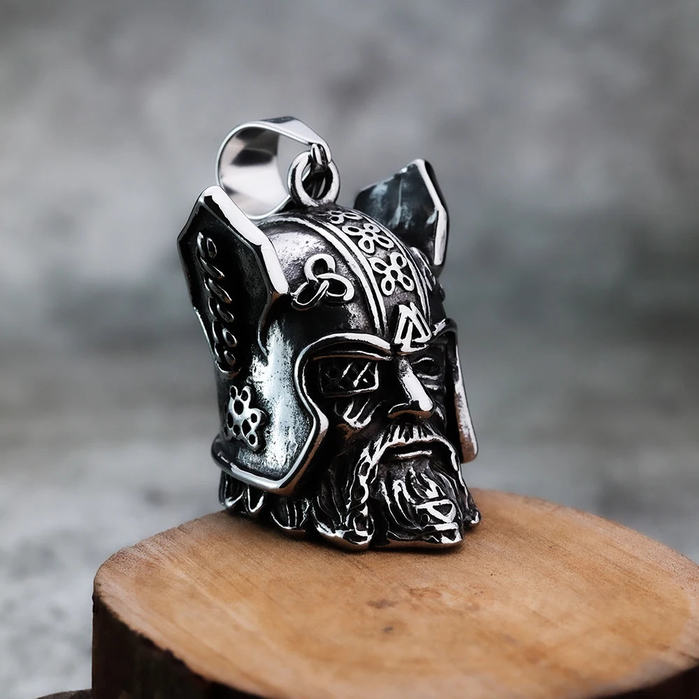 🏍️ Campanella RING BELL da Moto in Stile Vichingo – Amuleto Portafortuna Europeo & Americano