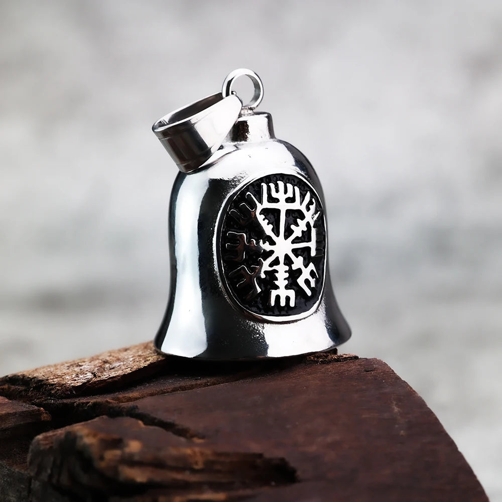 🏍️ Campanella RING BELL da Moto in Stile Vichingo – Amuleto Portafortuna Europeo & Americano