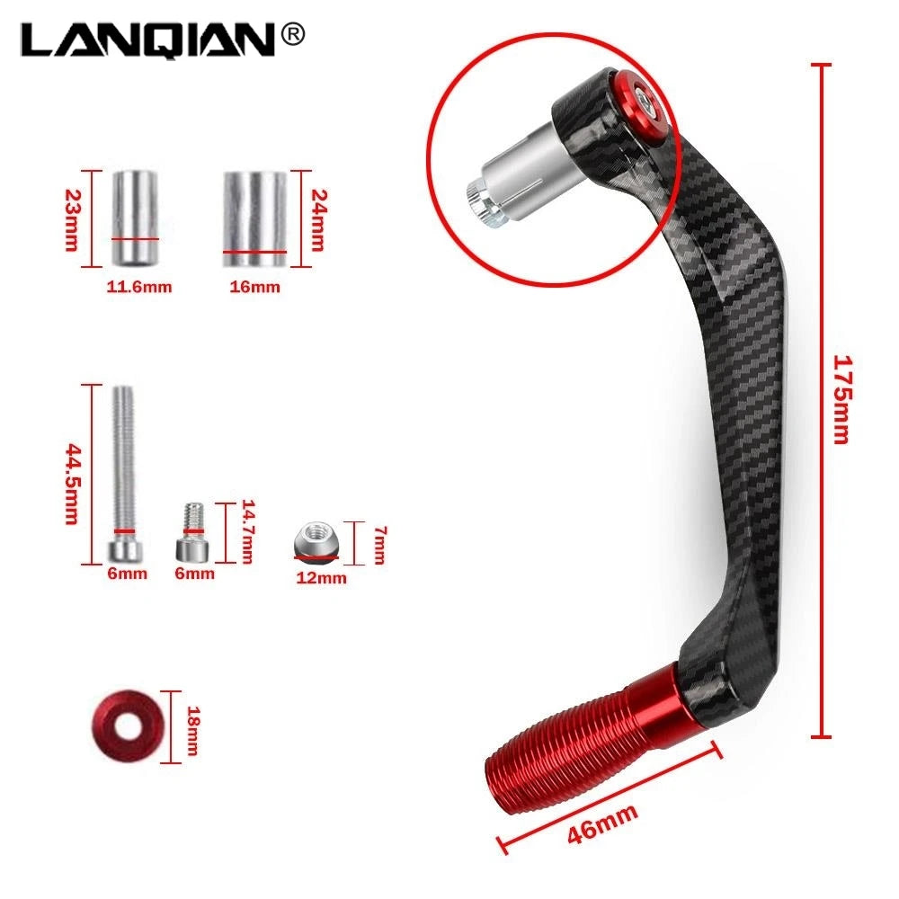 🏍️ Leve Protettive Freno & Frizione CNC – Universali per Moto 22mm (Yamaha, Honda, Ducati, ecc.)