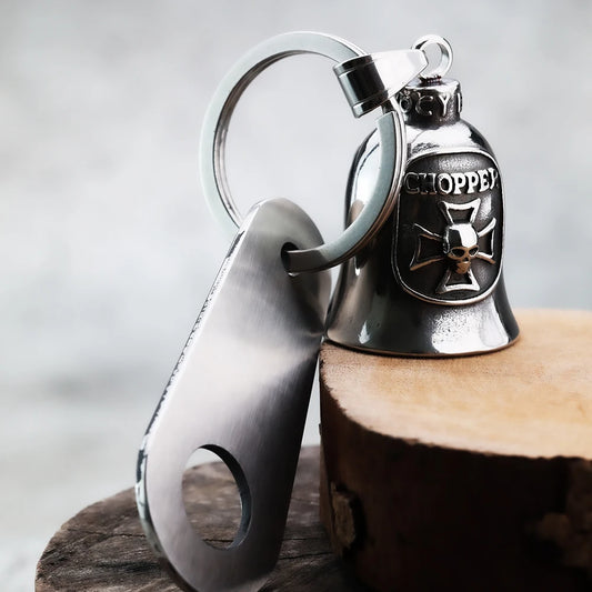 🏍️ Campanella RING BELL da Moto in Stile Vichingo – Amuleto Portafortuna Europeo & Americano